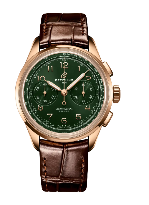 Breitling Premier Heritage B09 Chronograph 40 Red Gold Replica Watch RB0930361L1P1